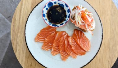 Too hot to cook so sashimi for lunch