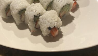 Just a clean cali roll for dinner