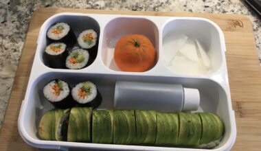 Homemade bento box for lunch