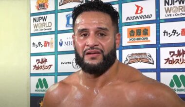 Tama Tonga Gives Emotional Speech Backstage At NJPW New Beginning In Nagoya