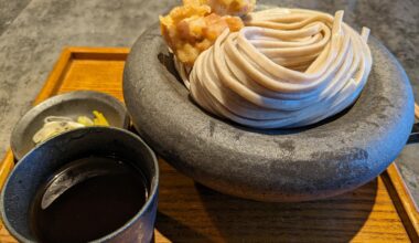 Soba noodles eaten in Harajuku.