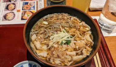 Eating toshikoshi soba for NYE. Happy New Year!