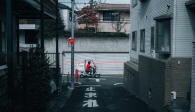 A residential street in Setagaya, Tokyo