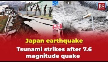 Japan earthquake: Tsunami strikes after 7.6 magnitude quake - YouTube