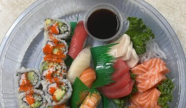 Sushi & sashimi combo at 666 Sushi in Toronto