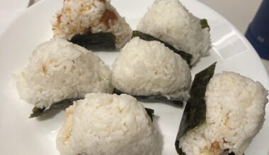 Made onigiri for the first time and they didn’t fall apart!