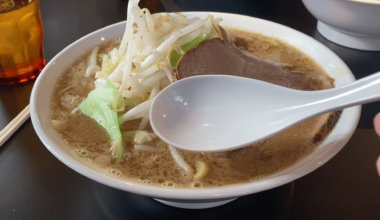 Creamy miso ramen at “Boku no Miso Ramen” North of Tokyo