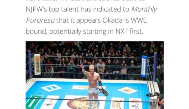 According to Monthly Puroresu: OKADA appears he's on his to WWE.