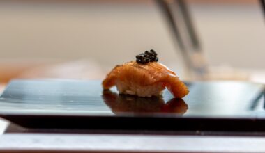 Otoro zuke with caviar