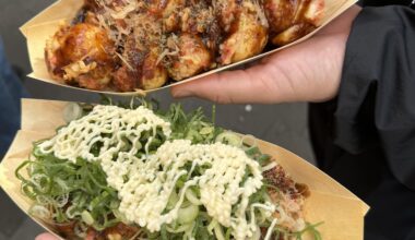 Takoyaki in Dotonbori, Osaka