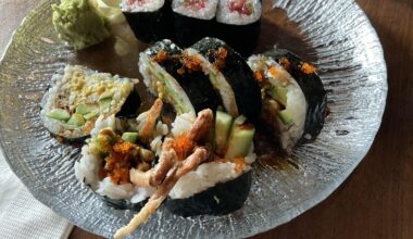 Negitoro and Soft Shell Crab Rolls