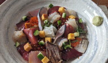 This beautiful chirashi I had for lunch today!