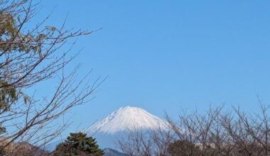 Mt. Fuji from Shizuoka on a clear day