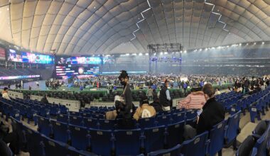 Panorama of my view in the Tokyo Dome