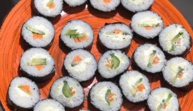 I love making my own vegetarian sushi