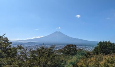 Mt. Fuji, October 2023. We picked the perfect day to book our tour!