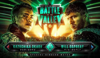 NJPW announced the main event for Battle in the Valley