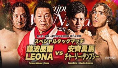 For a 70-year old man, Tatsumi Fujinami looked tremendous in an AJPW ring against William Regal’s son (who’s got IT, big time) on Sunday.