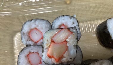 Just found out my sushi had 2 pieces of fake crab things