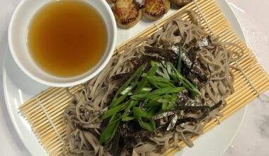 Zaru Soba with Hokkaido Scallop