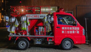 Kei Truck at Yokohama's Children Fire Prevention Event