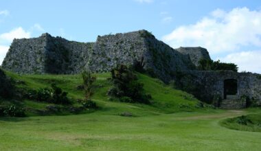 UNESCO-registered Nakagusuku Castle Ruins near Camp Foster