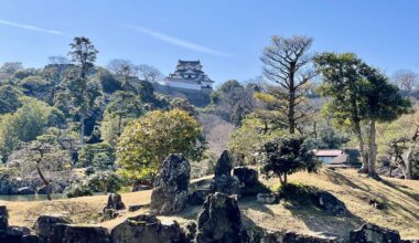 Genkyuen Garden, Hikone, Shiga.