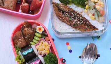 Bento for husband + daughter