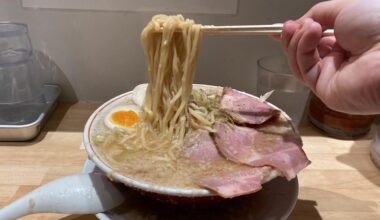 When you get the ramen with extra seabura (pork back fat)