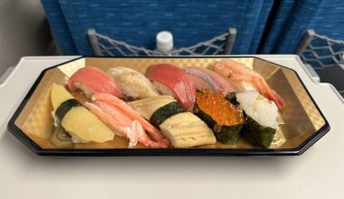 Sushi takeaway at the Kyoto train station