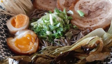 First time Chashu with soba noodles.