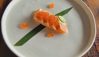 Salmon Tataki and the 9 to 5