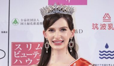 Ukraine-born Miss Japan relinquishes crown after affair allegation