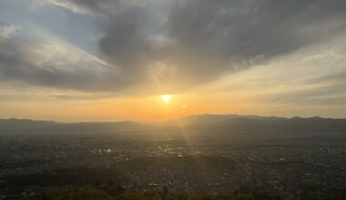 Daimonji Yama, with the whole history and civilization of the Kyoto city down there