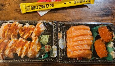 Shibuya Uramaki, Ikura Gunkan and Salmon Sashimi 🫡