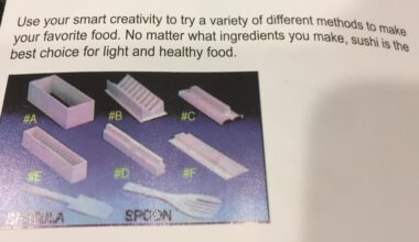 Sushi is the healthiest! The instructions say so, so it must be true. Mayo 4 life! I usually make nigiri, hand rolls or regular tekkamaki. This mold is a heart, will post when I try it.