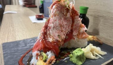 The king roll at new town sushi San Jose California