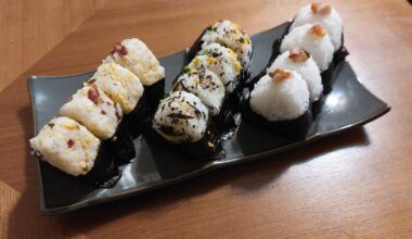 Onigiri 3 ways