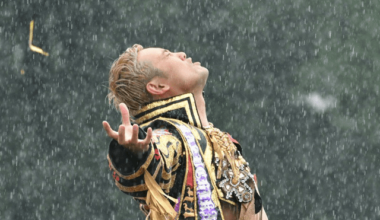 That time the Rainmaker made it rain… in the actual rain. From their iconic showdown at the Great Pirate Festival for Suzuki’s 30th anniversary, to their outstanding match at The New Beginning in Sapporo 2017 (a personal fav), to their many G1 bouts, the pairing of Okada & Suzuki always delivered.