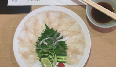 Blowfish sashimi [Tokyo]
