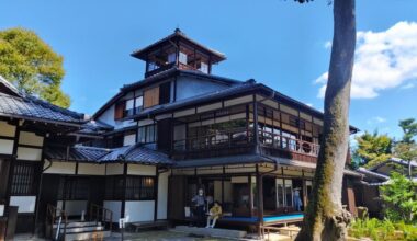 The Old Mitsui Family Shimogamo Villa is a fancy 1925 estate of the conglomerate's owners. My wife wrangled some special tix that allowed us photo access to the usually closed off watchtower with hidden staircase