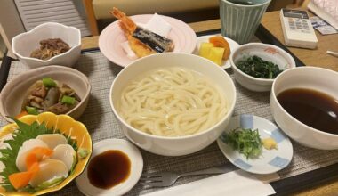 Some of the food I had in a hospital in Japan