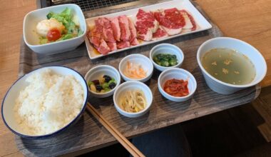 Yakiniku lunch with dessert buffet