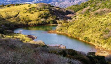 Scenic Heights: Koriga-Ike Pond and Geological Marvels on the Izu Skyline