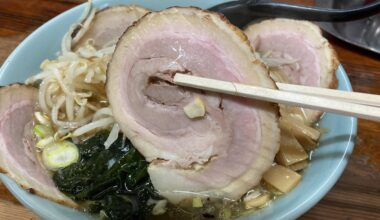 Nicely rolled pork belly chashu in Tokyo (Daisangen)