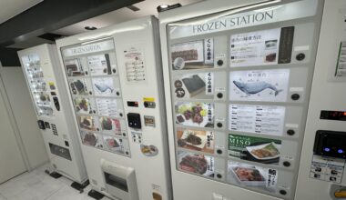 Whale meat vending machines.