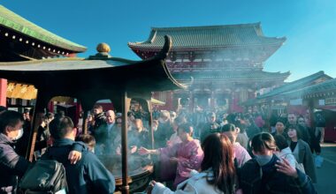 Healing In The Spring Smoke, Asakusa, Tokyo. March 2024.