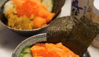 Salmon and Uni Bowl