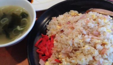 Fried rice and gyoza go so well together!