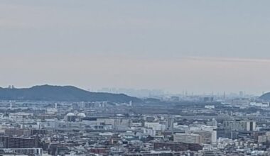 Osaka skyline from Mt Inari?